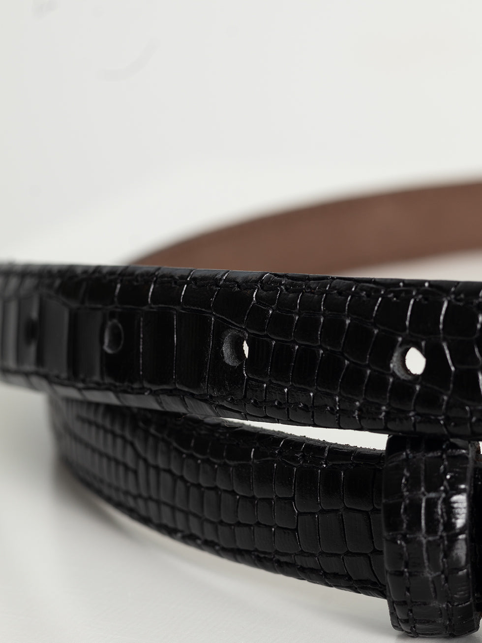 Coco Print Belt 2 cm Black