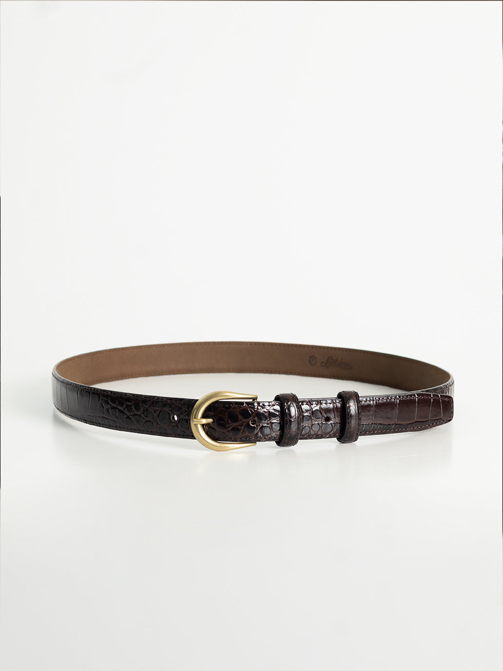 Cinturón Coco Print 2,5 cm Marrón