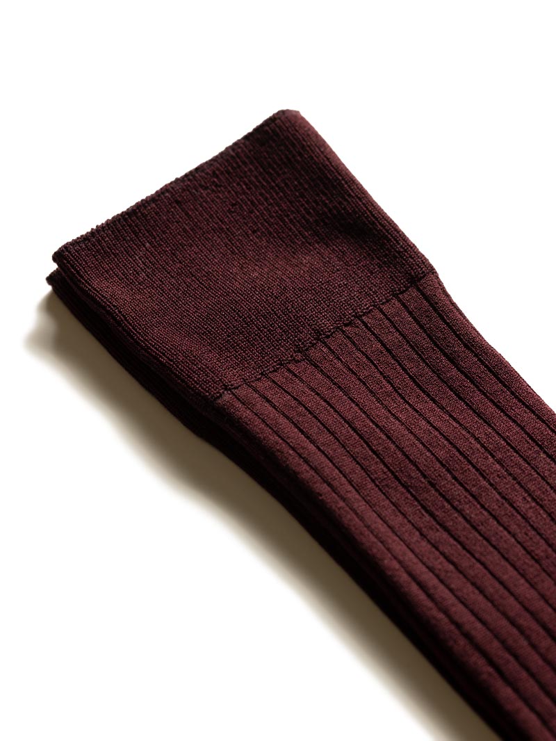 Burgundy socks