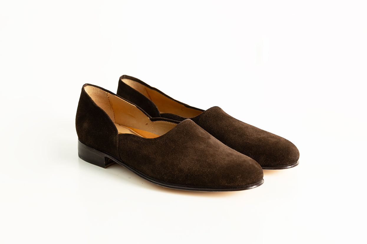 Andy Dark Chocolate Brown Suede