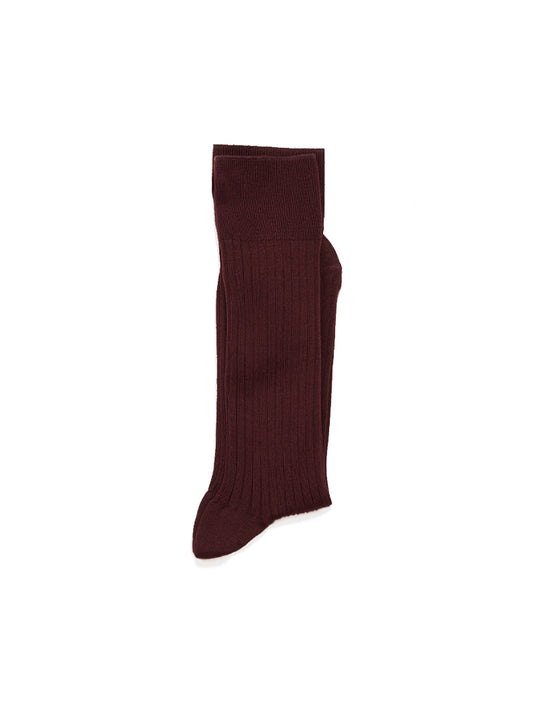 Burgundy socks